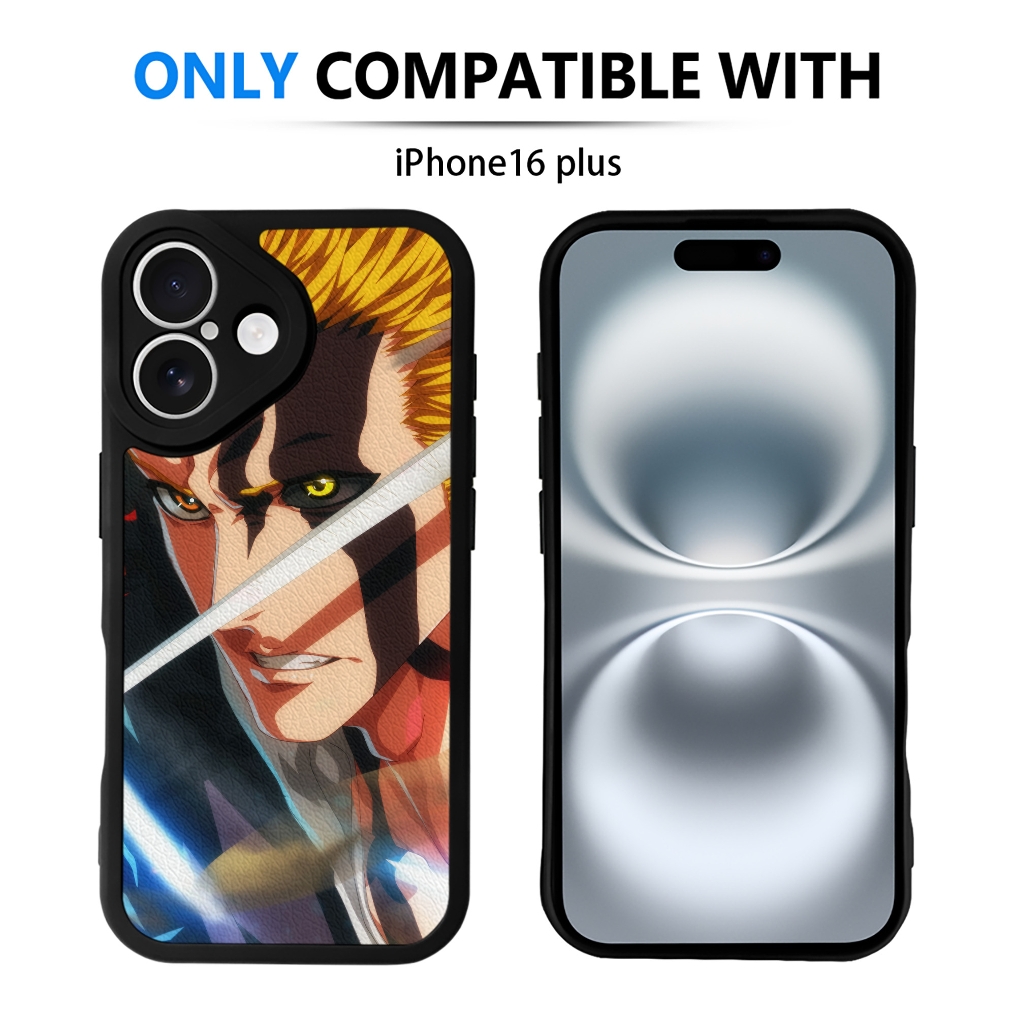 （画像用） ブリーチ BLEACH 【iPhone 16シリーズ対応】シリコンスマホケース（レザー調） 材質：シリコン